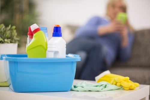 Professional mattress cleaning equipment used on a bed